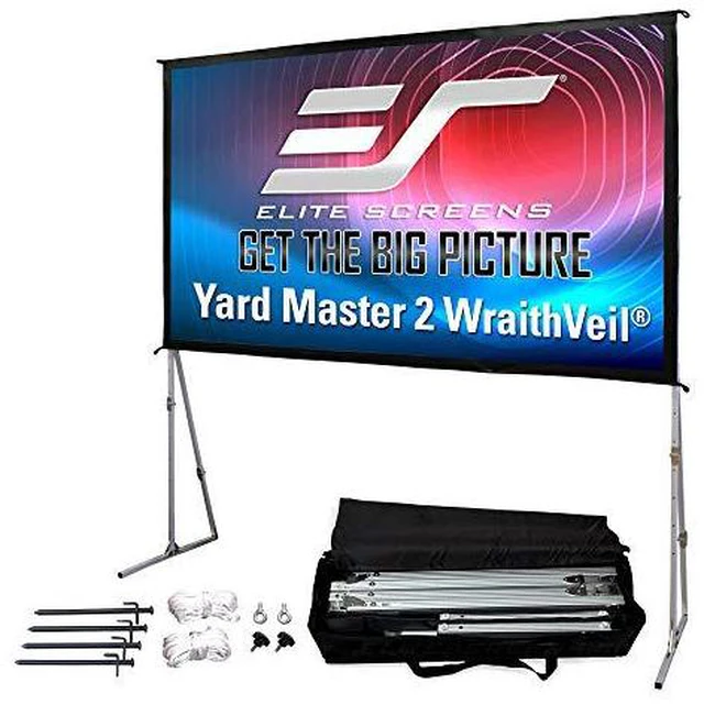 Alt view image 19 of 20 - Elite Screens OMS150H2-DUAL Yard Master 2 Dual Series Outdoor Projector Screen