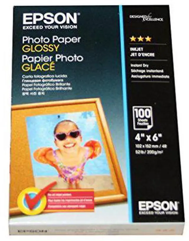 Alt view image 7 of 8 - Epson S042038 Photo Paper - 4" x 6" - Glossy - 100 Sheet - White