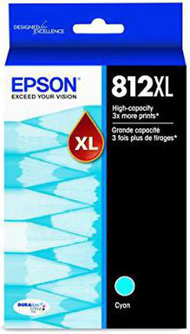 Alt view image 3 of 9 - Epson T812XL220S (T812XL) DURABrite Ultra High-Yield Ink, 1,100 Page-Yield, Cyan