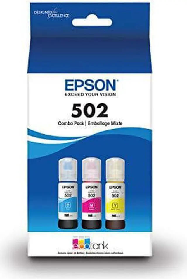 Alt view image 9 of 20 - Epson T502 Multi-Color Ink Cartridges C/M/Y 3-Pack