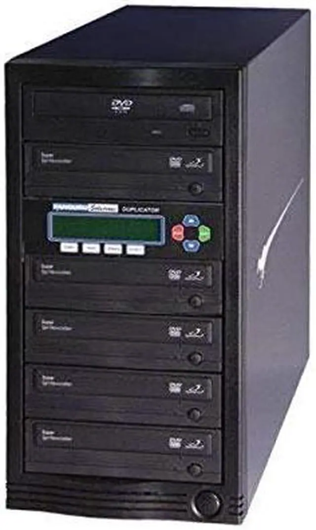 Alt view image 8 of 8 - Kanguru Black 1 to 5 24X DVD+R 22X DVD+RW 12X DVD+R DL 24X DVD-R 22X DVD-RW 52X CD-R DVD Duplicator Model U2-DVDDUPE-S5
