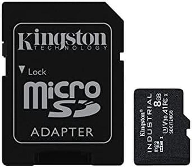 Alt view image 11 of 14 - Kingston 8GB Industrial microSD UHS-I U3 V30 A1 Memory Card, Includes SD adapter SDCIT2/8GB