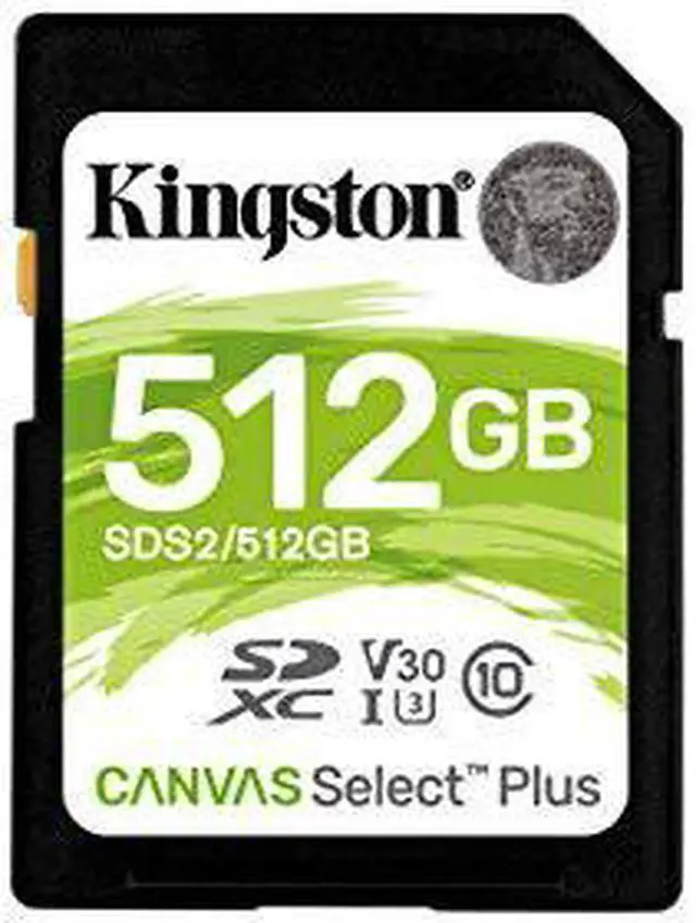 Alt view image 10 of 12 - Kingston - SDS2/512GB - Kingston Canvas Select Plus 512 GB Class 10/UHS-I (U3) SDXC - 100 MB/s Read - 85 MB/s Write -