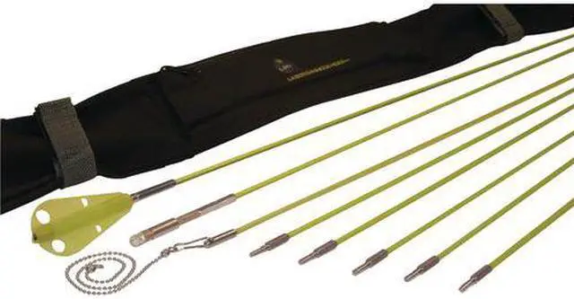 Alt view image 5 of 5 - Labor Saving Devices 81-600 Creep-Zit Compact Threaded Connector Wire Running Rod Kit, 24ft