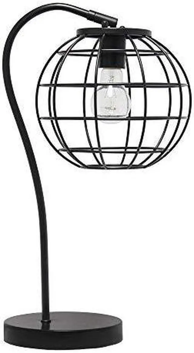 Alt view image 14 of 15 - Lalia Home Arched Metal Cage Table Lamp, Black