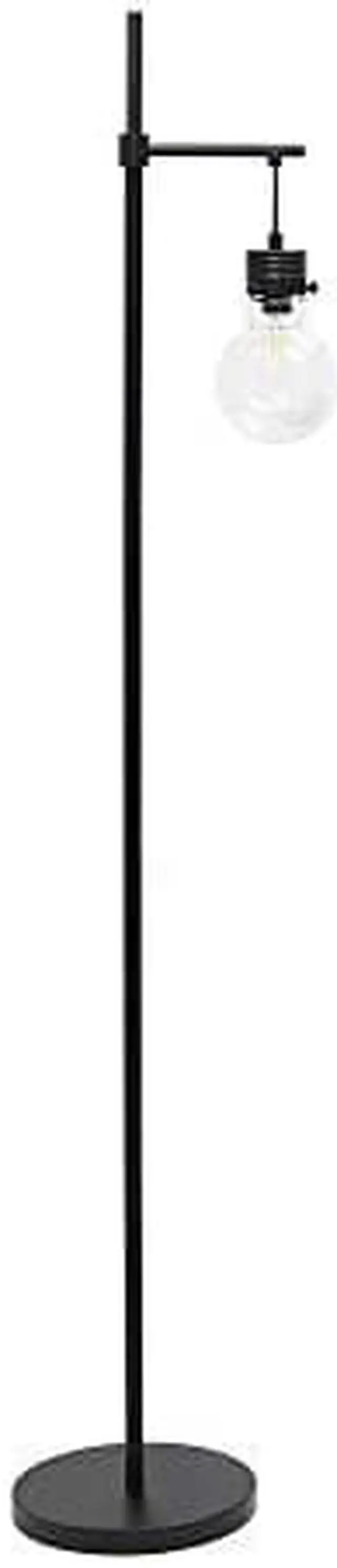 Alt view image 8 of 8 - Lalia Home Black Matte 1 Light Beacon Floor Lamp with Clear glass shade