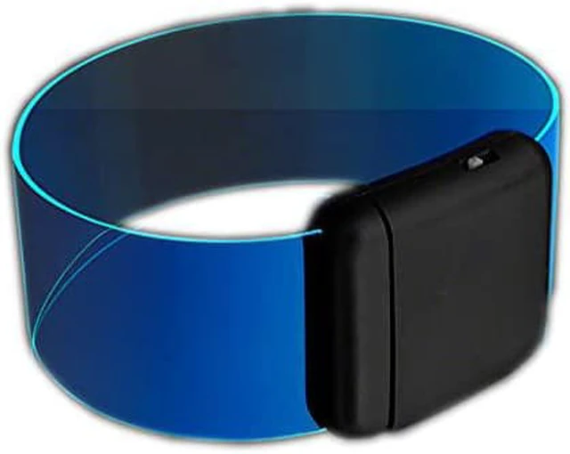 Main image of blinkee Cosmic Blue LED Bracelets Magnetic Clasp | Blue/Green