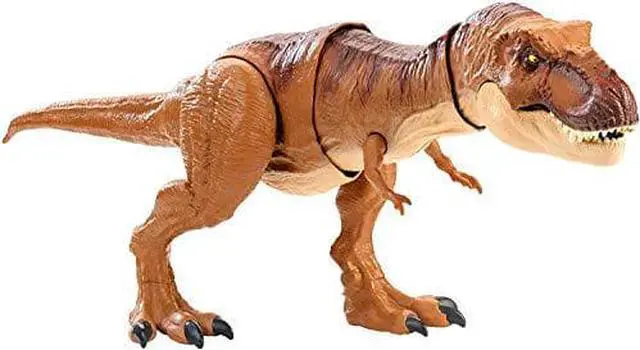 Alt view image 4 of 4 - Mattel FMY70 Jurassic World Thrash N Throw Tyrannosaurus Rex Figure