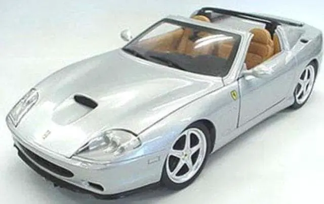 Alt view image 4 of 9 - Hot wheels J2873s Ferrari Super America Diecast Model Silver 1-18 Diecast Model Car