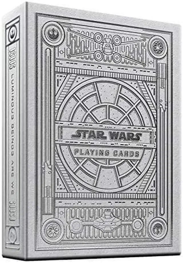 Main image of theory11 Star Wars Playing Cards Silver Edition - Light Side (White)