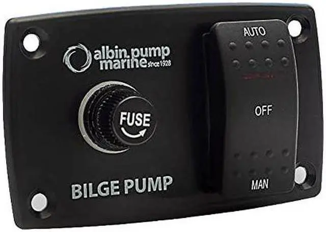 Alt view image 4 of 6 - Albin Pump 3-Way Bilge Panel - 12/24V