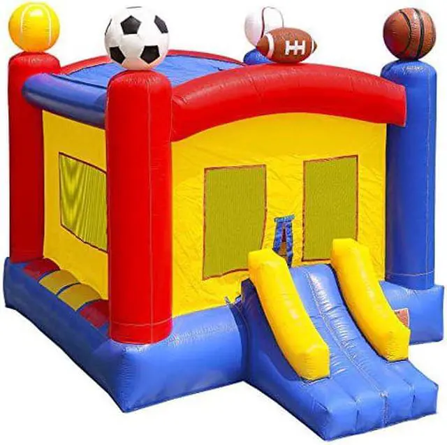 Alt view image 9 of 14 - Inflatable HQ Commercial Grade Sports Bounce House 100% PVC with Blower