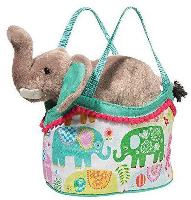 Alt view image 3 of 3 - Elephant Sassy Sak 7 inch - Stuffed Animal by Douglas Cuddle Toys (2182)