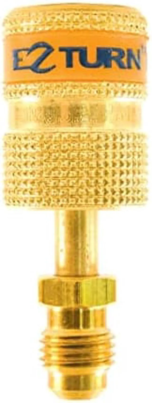 Alt view image 2 of 2 - UNIWELD EZAB Anti-Blowback Hose Adaptor,Gold,13/16" L