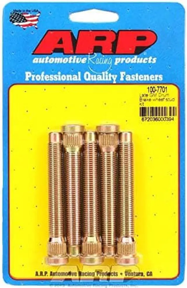 Alt view image 7 of 9 - ARP Wheel Stud Press-On 7/16-20 in Thread 5 pc P/N 100-7701