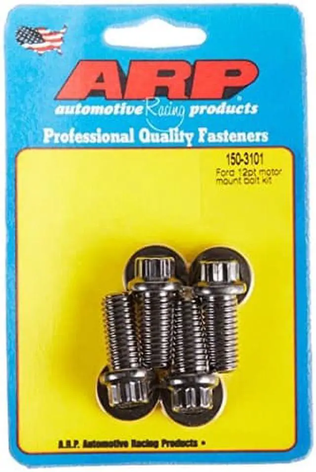 Main image of ARP 150-3101 12-Point Windsor Motor Mount Bolt Kit for Small Block Ford , Black