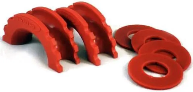 Main image of Daystar, Red D-Ring Isolator and Washers, protect your bumper and reduce rattling, KU70057RE, Made in America