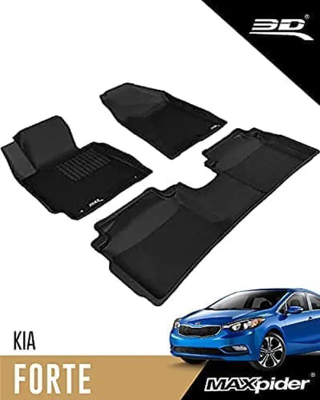 Alt view image 2 of 2 - 3D MAXpider KIA FORTE 2014-2018 KAGU BLACK R1 R2