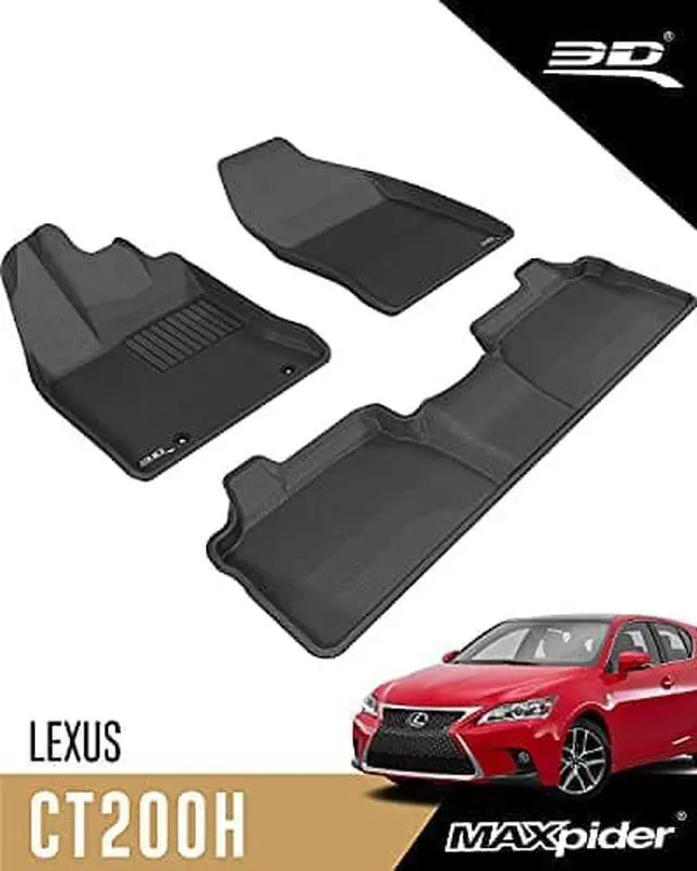Alt view image 2 of 2 - 3D MAXpider LEXUS CT HYBRID 2011-2017 KAGU BLACK R1 R2