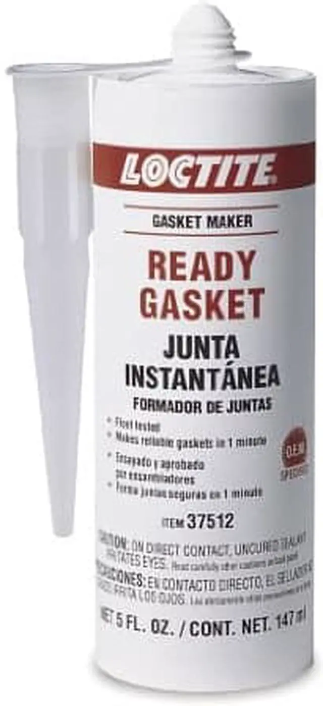 Main image of Loctite Ready Gasket ?1-Minute Flange Sealant & Gasket Maker for Automotive: Sensor-Safe, High Temp, Low-Odor | Black, 190mL Aerosol Can (PN: 37512-494150)