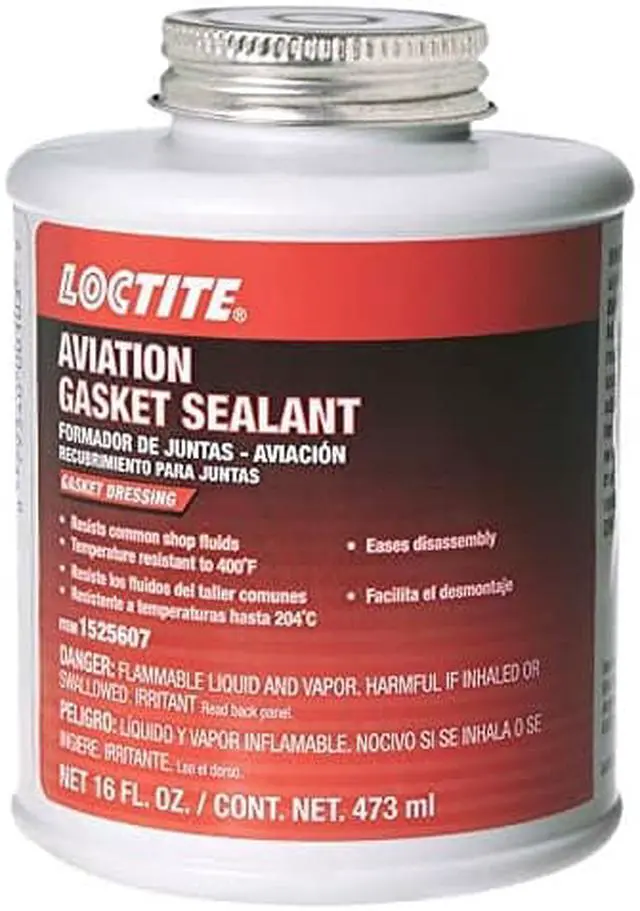 Main image of Loctite 1525607 Aviation Gasket Sealant 16oz Brush Top Can, 1 Pack