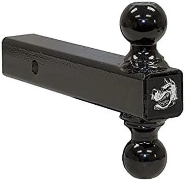 Alt view image 10 of 14 - BUYERS PRODUCTS 1802215 Dual Ball Hitch Solid Shank With Black Balls (2 in.,