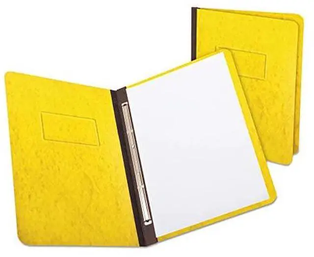 Alt view image 2 of 3 - Oxford 12709 PressGuard Report Cover, Prong Clip, Letter, 3" Capacity, Yellow
