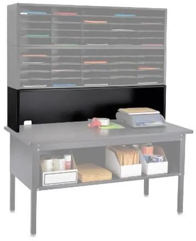 Alt view image 6 of 6 - Safco 7752BL E-Z Sort Riser - 57.5 x 13 x 14 - Black