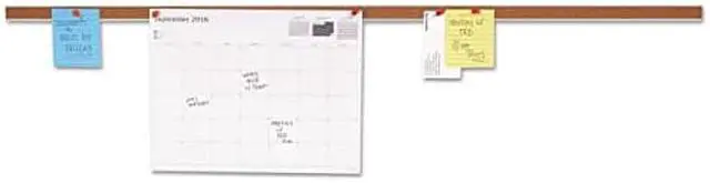 Alt view image 5 of 7 - Universal Cork Bulletin Bar - UNV43436