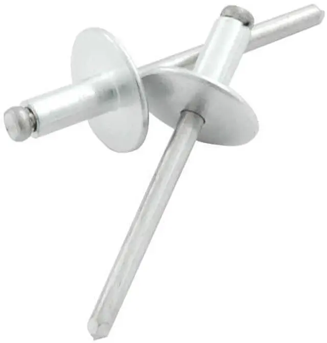 Main image of Allstar Performance ALL18149 Aluminum 1/8" - 1/4" Grip Range Large Head Rivet, (Pack of 250)
