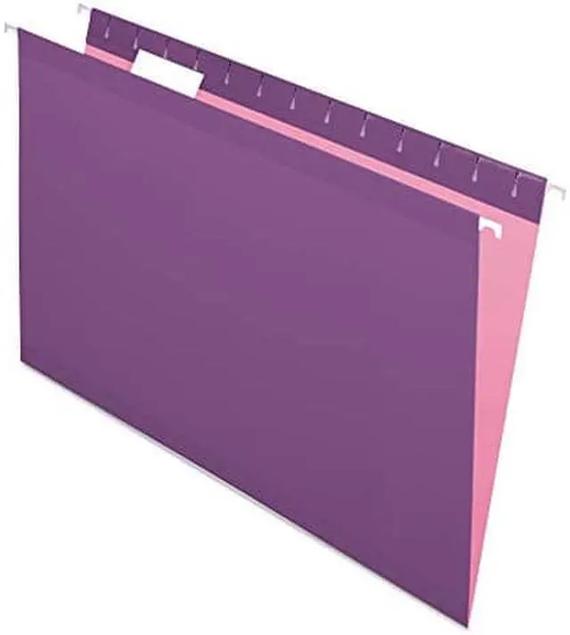 Alt view image 2 of 4 - Pendaflex Reinforced Hanging Folders 1/5 Tab Legal Violet 25/Box 415315VIO