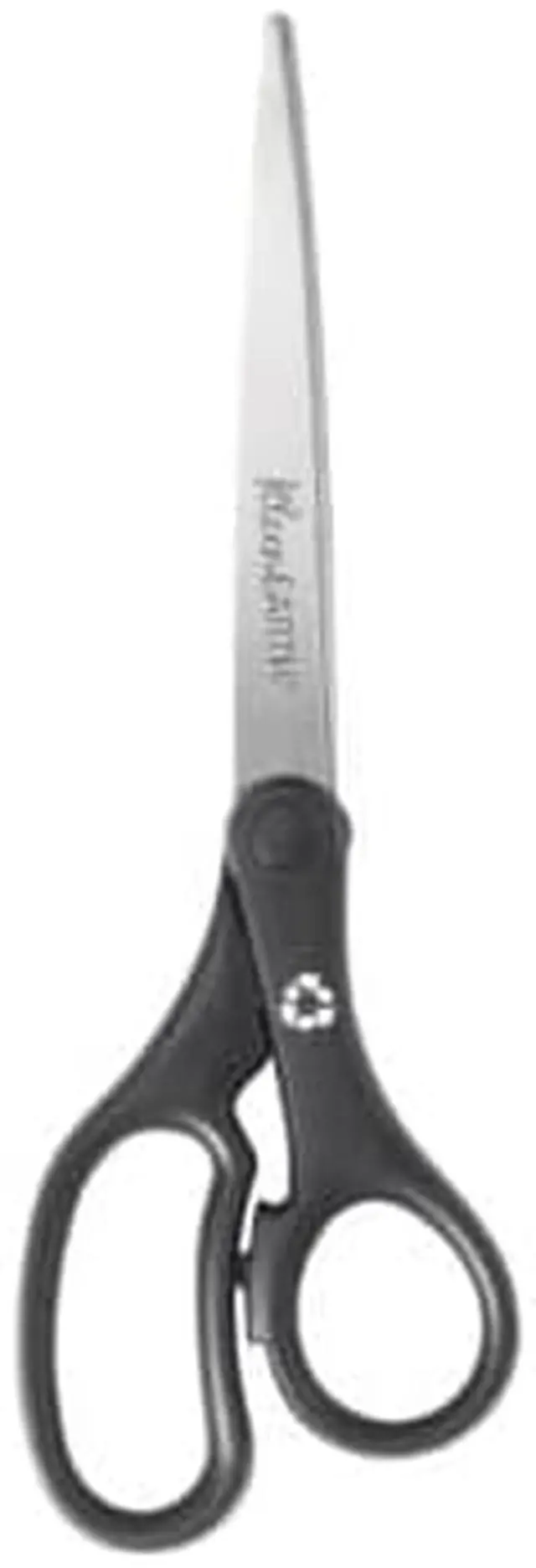 Alt view image 3 of 4 - KleenEarth Basic Plastic Handle Scissors, 9" Length, Pointed, Black