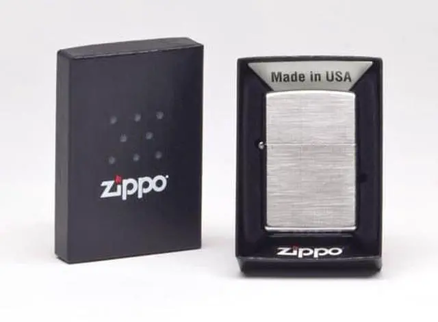 Alt view image 16 of 19 - Zippo ZOZO28181 Lighter Linen Weave Chrome 28181