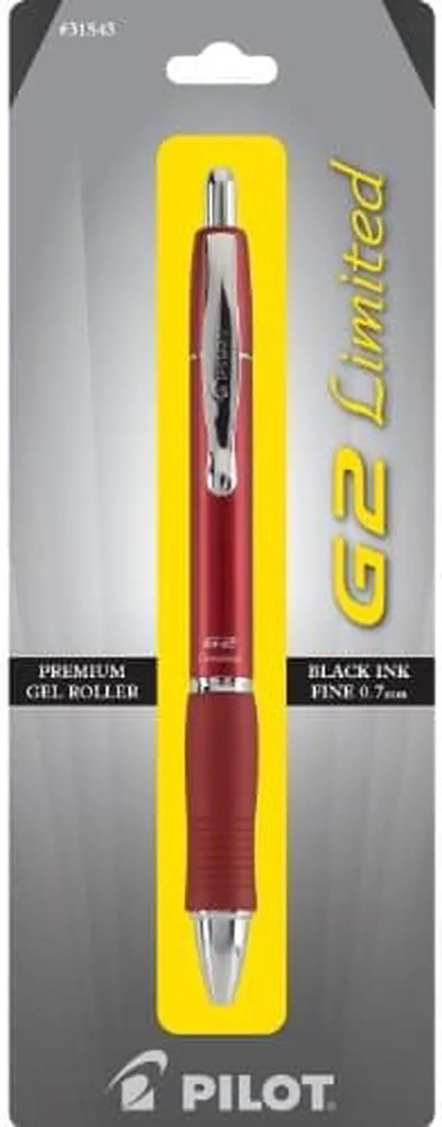 Main image of PILOT G2 Limited Refillable & Retractable Rolling Ball Gel Pen, Fine Point, Barrel Colors Vary, Black Ink, Single Pen (31543)
