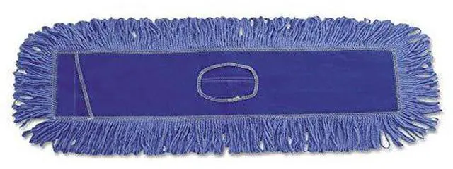 Alt view image 9 of 16 - Boardwalk Dust Mop Head Cotton/Synthetic Blend 36 x 5 Looped-End Blue 1136