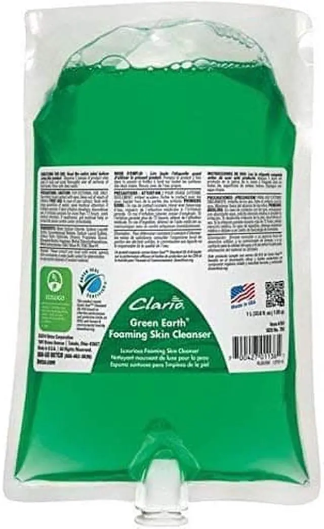 Main image of Betco Clario Green Earth Foaming Skin Cleanser 78129-00 6-1000 mL Bag