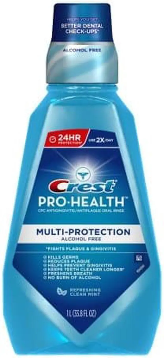 Main image of Crest Pro-Health Multi-Protection Refreshing Clean Mint Flavor Mouthwash, 1 ltr