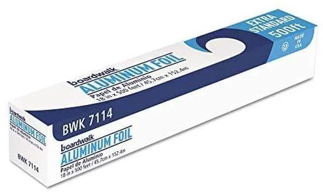 Alt view image 5 of 7 - Premium Quality Aluminum Foil Roll, 18" X 500 Ft, 16 Micron Thickness, Silver