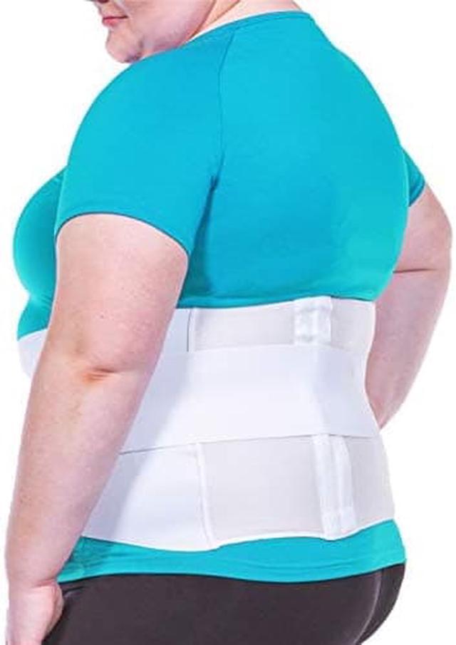 BraceAbility Plus Size 3XL Bariatric Back Brace - XXXL Big and Tall Lumbar Support  Girdle for Obesity Lower Back Pain in Extra Large, Heavy or Overweight Men  and Women (Fits 55-61)