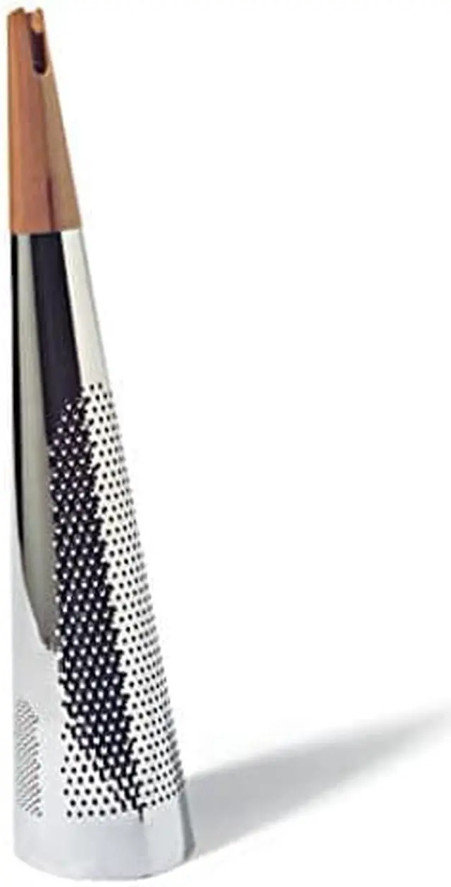 Main image of Alessi"Todo" Giant Cheese And Nutmeg Grater in Steel And Wood, Silver