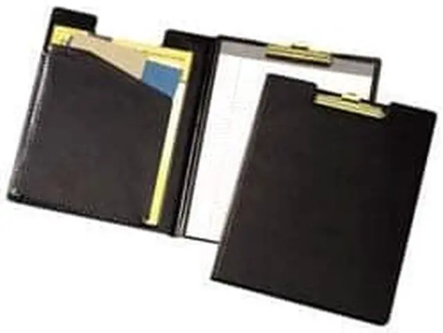 Alt view image 7 of 8 - Cardinal 252610 Sealed Vinyl Clip Padfolio, Letter - 8 1/2" x 11" Sheet Size - 100 Sheets Capacity, Black - 1 Each