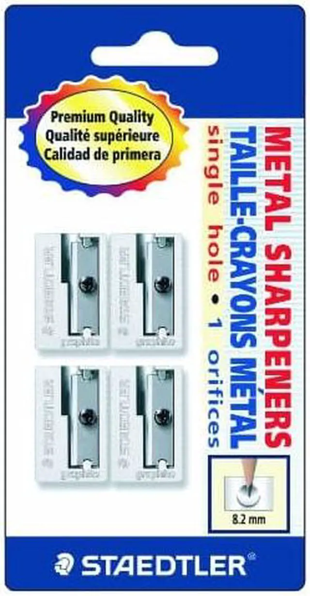 Alt view image 13 of 14 - Staedtler Manual Pencil Sharpeners Silver 4/Pack (51010BK402NA) 428748