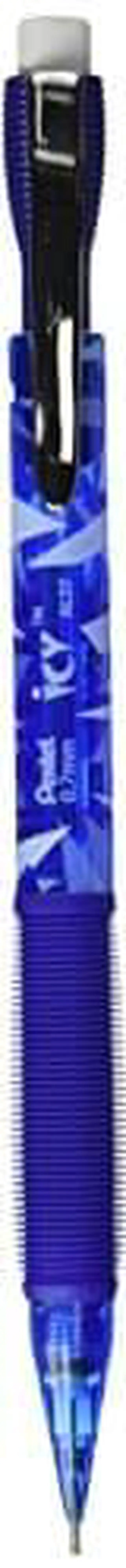 Alt view image 10 of 13 - Pentel Icy Mechanical Pencil 0.7 mm Transparent Blue Barrel 24/Pack AL27TCSWSPR