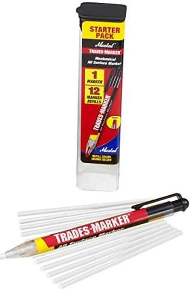 Alt view image 4 of 4 - MARKAL 96130 Trades-Marker All-Surface Marker,White