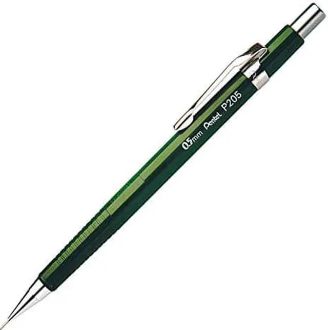 Alt view image 9 of 9 - Pentel Sharp Mechanical Drafting Pencil 0.5 mm Green Barrel P205D