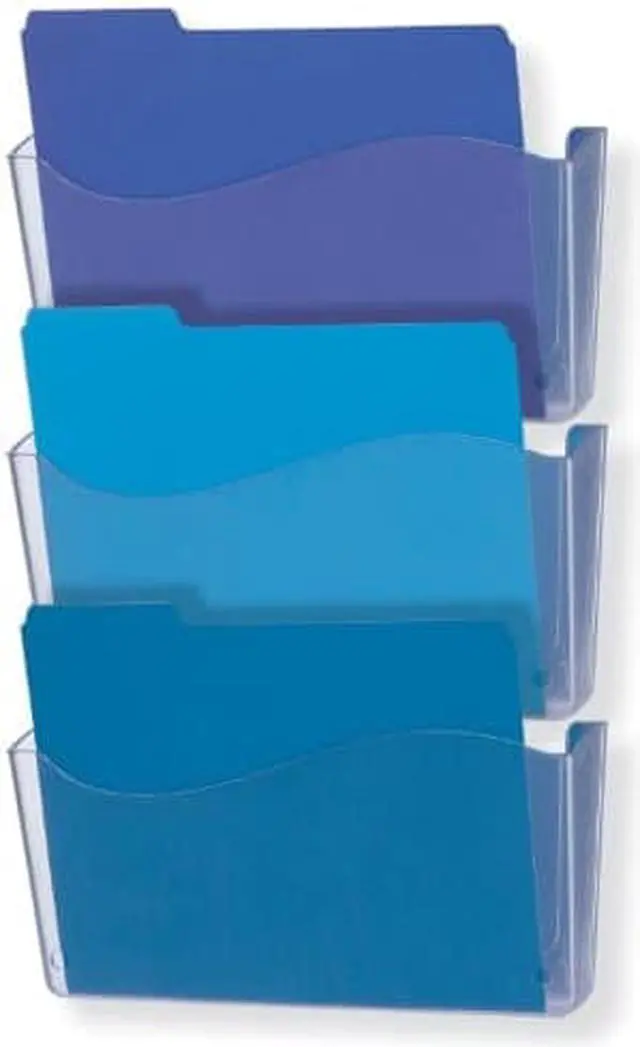 Main image of Officemate Unbreakable Wall File, Letter/A4 Size, Clear, 3 Pack (21654)