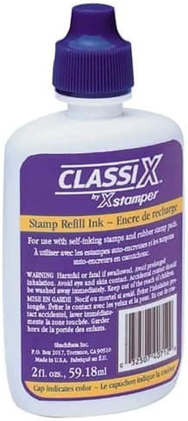 Alt view image 3 of 3 - Refill Ink for Classix Stamps, 2 oz Bottle, Red