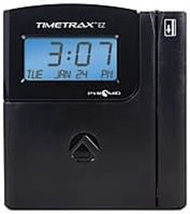 Alt view image 6 of 6 - Pyramid TTEZEK TimeTrax Automated Swipe Card Time Clock System with Software, Black