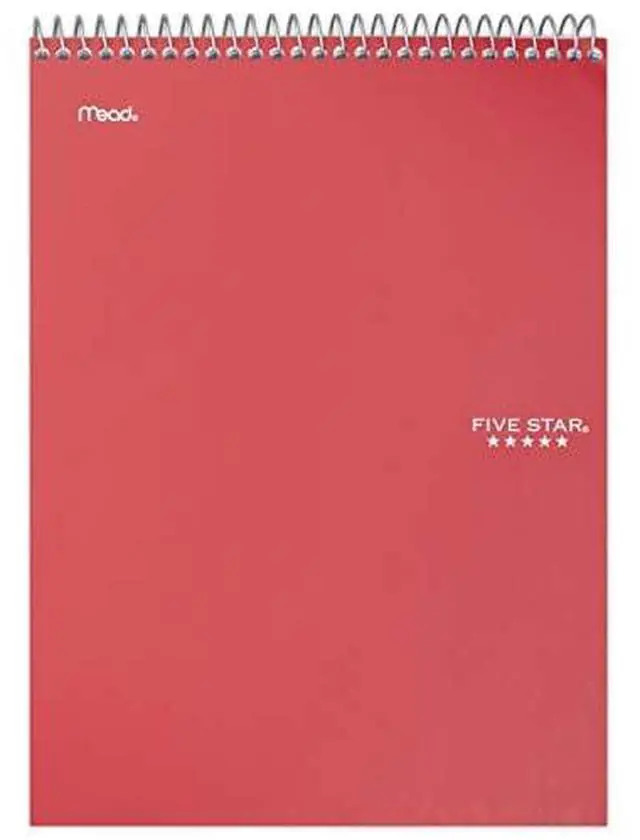 Alt view image 4 of 11 - Five Star 06182 Wirebound Notebook, College Rule, Letter,100 Sheets/Pad