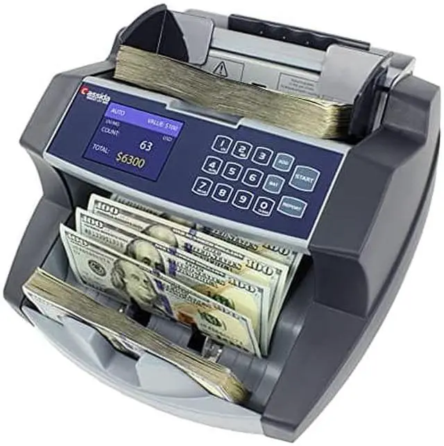 Main image of Cassida 6600 UV/MG  USA Business Grade Money Counter with UV/MG/IR Counterfeit Detection  Top Loading Bill Counting Machine w/ ValuCount, Add and Batch Modes  Fast Counting Speed 1,400 Notes/Min
